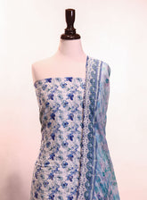 Bin Saeed Embroidered Cotton 3 Piece Unstitched Suit BS25EL D-45